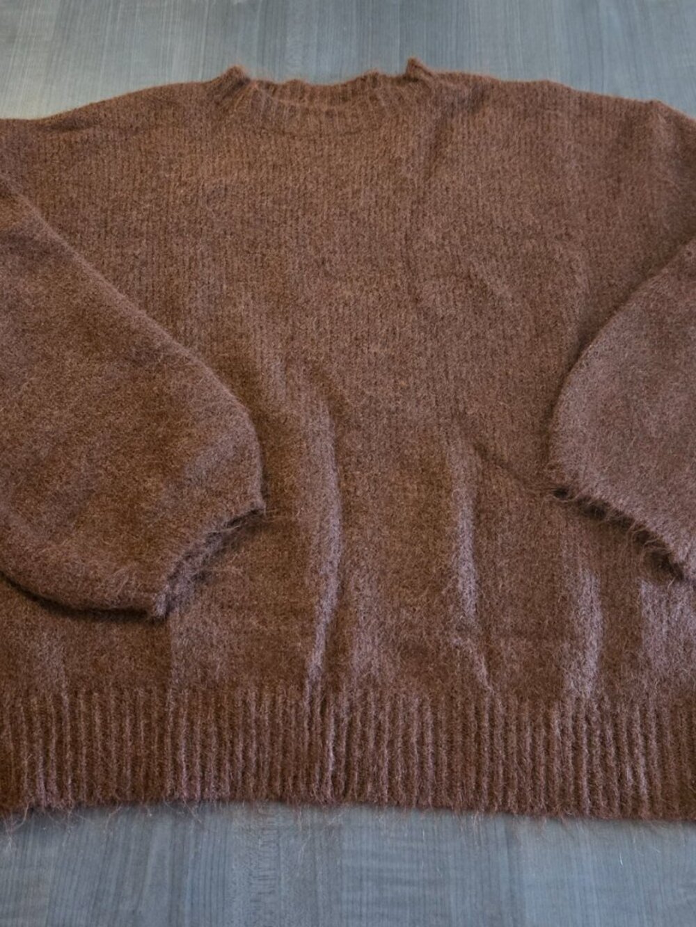 NEW FW2026 Brown wool Mix Sweater XL 14 - Picture 4 of 8